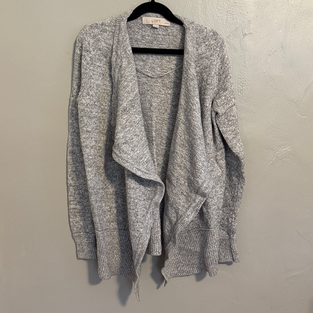 LOFT thick open front cardigan